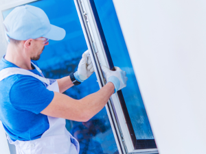 Boonsboro Window Installer working on a window replacement project