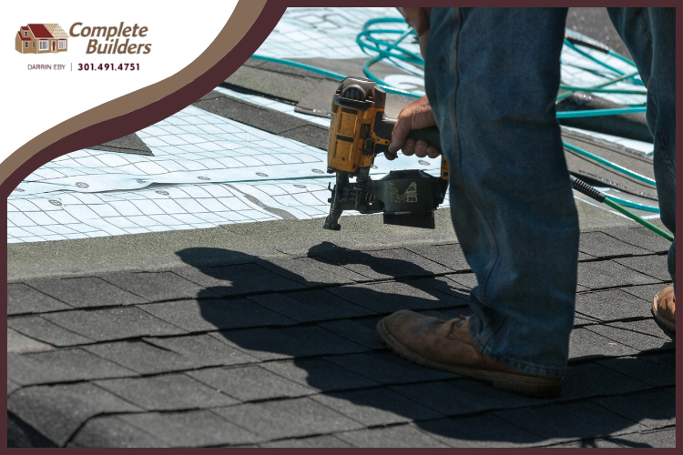 Experienced Roofer in Hagerstown Installing GAF Timberline Shingles