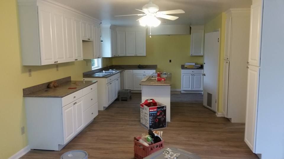 Brick home with newly installed windows