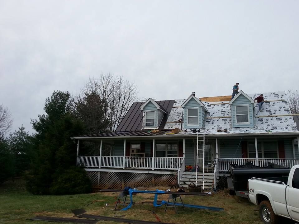 Roofing installation by Complete Builders