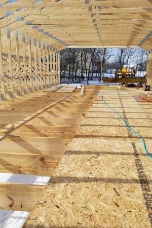 Residential home being repaired